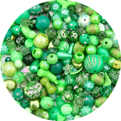 Mixed Style Acrylic Beads Colorful Hearts Bows Gems Assorted 40