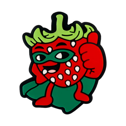 Silicone Focal Beads Fruit Superman Wearing Mask and Cape 20pcs 9