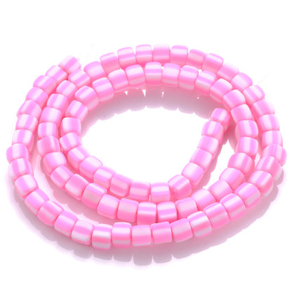 Cube Clay Beads 4mm Two-Color Matte Finish 10 Strands 820pcs 12