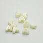 Macaron Colored Heart Acrylic Beads 12mm Large Hole Pastel 100pcs 7