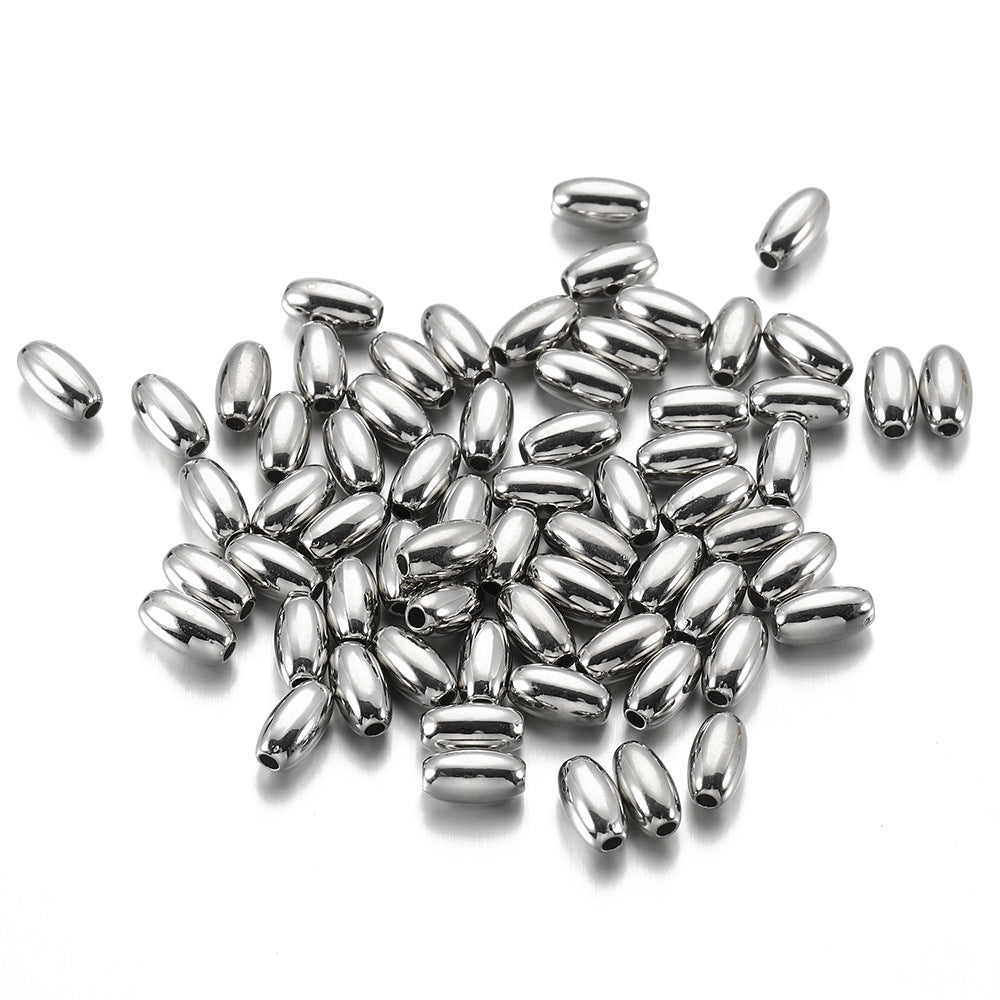 Elliptical Acrylic Beads 3mm 6mm 4mm 8mm Metallic CCB Plastic 500pcs 3