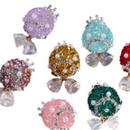 Embellished Bubblegum Beads 24mm Sugar Bow Decorative 5pcs 5