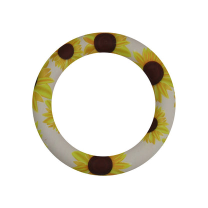 65mm Printed Silicone Rings Floral and Geometric Designs
