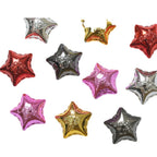 UV Plating Balloon Shaped Star Acrylic Beads 25mm Metal Colored 50pcs 5