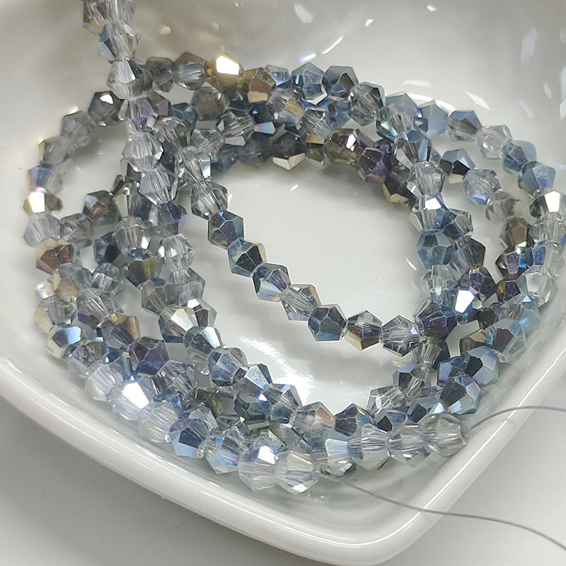 Seed Diamond Glass Beads 4mm Transparent Pastel Colors 10Strands 19