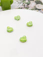 Plating Irregular Heart Acrylic Beads 17x20mm Colorful Mixed 100pcs 12