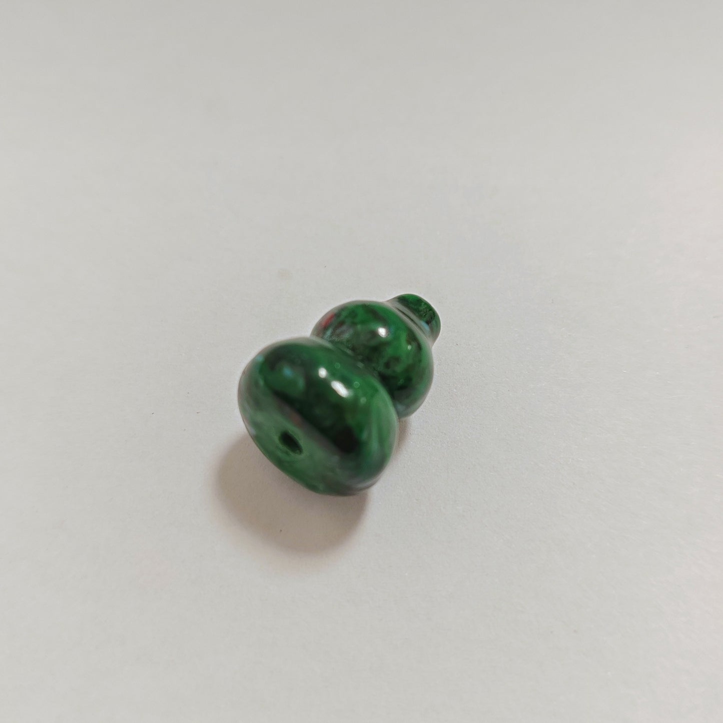 Vintage Lampwork Gourd Glass Beads 16x20mm Confetti Phoenix Tail 10pcs 9