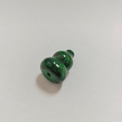 Vintage Lampwork Gourd Glass Beads 16x20mm Confetti Phoenix Tail 10pcs 9