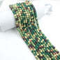 Cube Clay Beads 6mm Solid Color Polymer Matte Finish 10strands 34
