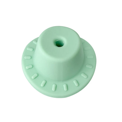 Silicone Focal Beads Hats Raised Dash Brim Detail 20pcs 15