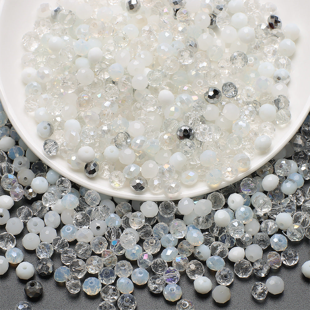 Czech Electroplated Faceted Glass Beads 8mm Soft Shimmer 100pcs