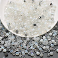 Czech Electroplated Faceted Glass Beads 8mm Soft Shimmer 100pcs