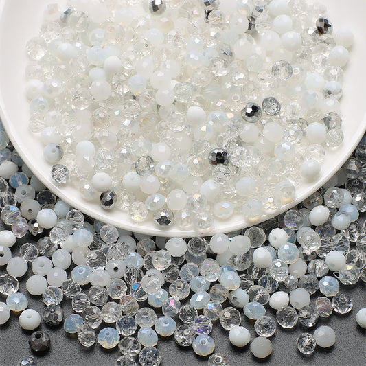 Czech Electroplated Faceted Glass Beads 8mm Soft Shimmer 100pcs