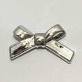 UV Plating Cross Shaped Bow Acrylic Beads 20mm 60pcs 6