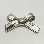 UV Plating Cross Shaped Bow Acrylic Beads 20mm 60pcs 6