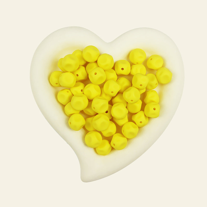 15mm Irregular Silicone Beads Multi Color Solid 50pcs 20