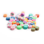 Letter Flat Clay Beads 10mm Colorful Mixed 100pcs 5