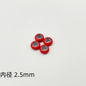 Brass Spacer Beads 10mm Colorful Enamel Large Hole 20pcs 12