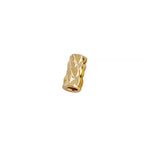 Brass Faceted Tube Metal Beads 3x6 4.5x7mm Geometric Texture 50pcs 4