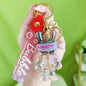 Acrylic Jelly Gradual Color Space Rabbit Keychain Creative Design 10