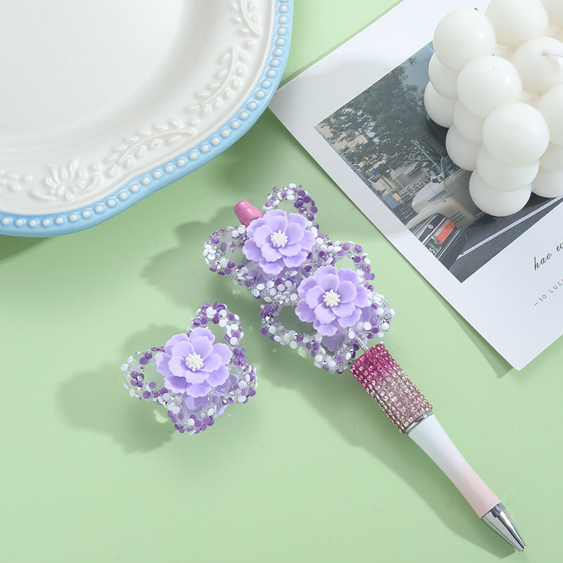 Butterfly Acrylic Beads 3D Flower Resin Big Style 10pcs 3