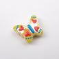 Colorful Plating Butterfly Acrylic Beads 29mm Mixed Smooth Faceted 10pcs 8