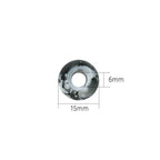 Flat Acrylic Beads 15mm Large Hole Printed Marbled 60pcs 5