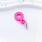 Beadable Silicone Tumbler Straw Holder Colorful Electroplated 1pc 16