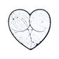 Silicone Focal Beads Gothic Wind Heart With Hurt Comfort Charm 20pcs 6