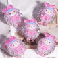 Polymer Clay Rhinestone Beads 29mm Glitter Sanri Character 5pcs 7