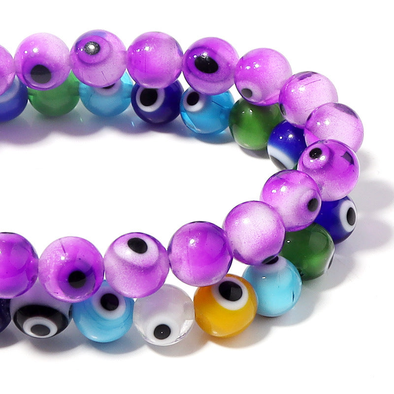 Lampwork Millefiori Evil Eye Glass Beads 4mm Antique Style 90pcs 3