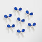 Jewelled Bow Rhinestone Beads 18mm Vibrant Colors Alloy 10pcs 3