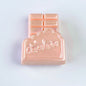 UV Plating Macaron Acrylic Beads 27-31mm Chocolate Colored 50pcs 12