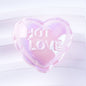 UV Plating Balloon Shaped Heart Star Acrylic Beads 25mm Glossy Pastel 50pcs 7