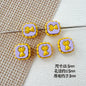 Star Shaped Metal Beads Adorable Painted Animals Glossy Alloy 10pcs 20