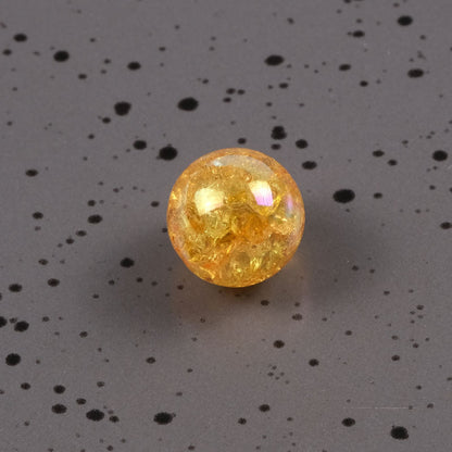 Plating Round Acrylic Beads 16mm AB Colored Crackle 100pcs 14