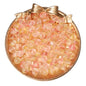 Czech Glass Beads Round 8mm Translucent Metallic Flecks 30pcs 22