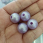 Pearl Round Acrylic Beads 16mm Glossy Pastel Tones 100pcs 8