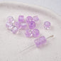 Clear Glitter Resin Barrel Beads 6 8mm Mixed Colors 50pcs 12