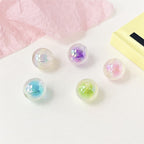 Glow Round Acrylic Beads 15mm Two-Tone Plated Luminous 100pcs