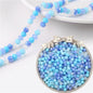 Transparent Flat Glass Beads 6mm Smooth Glossy Finish 200pcs 12
