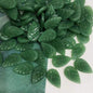 Czech Glass Beads Leaf 18mm Blue Veined Design 100pcs 11