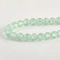 Lampwork Glass Beads Iridescent Silver Foil Filled 10mm 10pcs 8