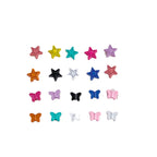 Star Butterfly Metal Beads 5mm Candy Colored Baked Painted 20pcs 5