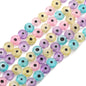 Lampwork Glass Beads Evil Eye Macaron Color Translucent 6mm 8mm 10mm 7