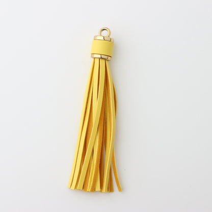 PU Leather Tassel Keychain with Gold Electroplated Hardware 21