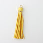PU Leather Tassel Keychain with Gold Electroplated Hardware 21