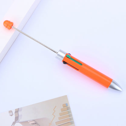 Beadable Pen Four Color Ballpoint Vibrant Barrel Bullet Tip 15