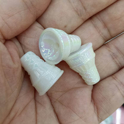 Painted Cone Acrylic Beads 18-20mm Glow In The Dark Pastel 100pcs 2