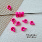 Cup Metal Beads 8mm Baking Painted Pastel Colors 30pcs 13